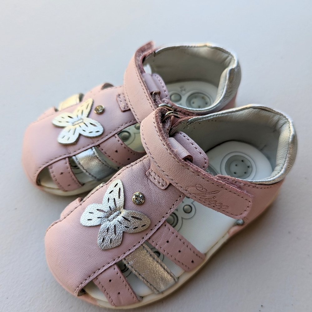 Pink toddler sandals by Chicco